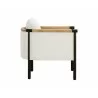 Sunpan Wilder Lounge Chair - Heather Ivory Tweed Side - Sunpan Wilder Lounge Chair - Heather Ivory Tweed Side
