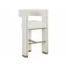 Sunpan Adamina Bar Stool Rhea Light Barley - Front Side Angle - Sunpan Adamina Bar Stool Rhea Light Barley - Front Side Angle