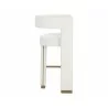 Sunpan Adamina Bar Stool Rhea Light Barley - Side Angle - Sunpan Adamina Bar Stool Rhea Light Barley - Side Angle