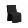 Sunpan Edessa Dining Chair Black - Front Side Angle