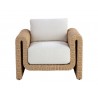 Sunpan Tibi Lounge Chair Louis Cream Natural Front