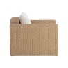 Sunpan Tibi Lounge Chair Louis Cream Natural Side
