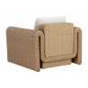 Sunpan Tibi Lounge Chair Louis Cream Natural Back