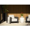 Sunpan Tibi Lounge Chair Louis Cream Grey 1