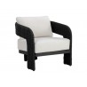Sunpan Pylos Lounge Chair - louis cream Black