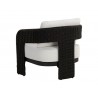 Sunpan Pylos Lounge Chair - louis cream Black Back