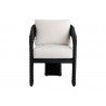 unpan Pylos Dining Armchair - louis cream Black Front