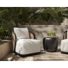 Sunpan Bora Swivel Lounge Chair - Louis Cream - Lifestyle