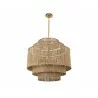 Sunpan Aalyssa Chandelier - Natural Jute - Sunpan Aalyssa Chandelier - Natural Jute