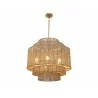 Sunpan Aalyssa Chandelier - Natural Jute Led Light - Sunpan Aalyssa Chandelier - Natural Jute Led Light