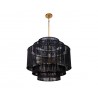 Sunpan Aalyssa Chandelier - Black Jute