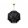 Sunpan Aalyssa Chandelier - Black Jute - Sunpan Aalyssa Chandelier - Black Jute