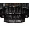 Sunpan Aalyssa Chandelier - Black Jute Close View - Sunpan Aalyssa Chandelier - Black Jute Close View