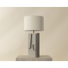 Sunpan Dirsan Table Lamp Taupe - Front Side Angle