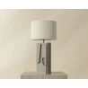 Sunpan Dirsan Table Lamp Taupe - Front Side Angle - Sunpan Dirsan Table Lamp Taupe - Front Side Angle