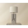 Sunpan Dirsan Table Lamp Taupe - Front Angle