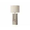Sunpan Dirsan Table Lamp Taupe - Front Side View - Sunpan Dirsan Table Lamp Taupe - Front Side View