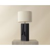Sunpan Dirsan Table Lamp Black - Front Side Angle