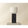 Sunpan Dirsan Table Lamp Black - Front Angle