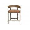 Sunpan Zanatta Counter Stool - Ten Leather  Front