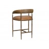 Sunpan Zanatta Counter Stool - Ten Leather Back