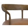 Sunpan Zanatta Dining Armchair - Tan Leather