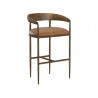 Sunpan Zanatta Barstool - Tan Leather Side