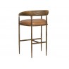 Sunpan Zanatta Barstool - Tan Leather Back