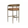 Sunpan Zanatta Barstool - Tan Leather Back - Sunpan Zanatta Barstool - Tan Leather Back
