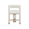 Sunpan Adamina Counter Stool Rhea Light Barley - Front Angle