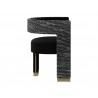 Sunpan Adamina Dining Armchair in Abbington Black and Hobbes Night - Side