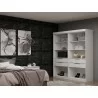 Manhattan Comfort Mulberry Open 2 Sectional Modern Wardrobe Closet with 4 Drawers - Set of 2 in White - Manhattan Comfort Mulberry Open 2 Sectional Modern Wardrobe Closet with 4 Drawers - Set of 2 in White