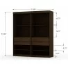 Manhattan Comfort Mulberry Open 2 Sectional Modern Wardrobe Closet with 4 Drawers - Set of 2 in Brown Size - Manhattan Comfort Mulberry Open 2 Sectional Modern Wardrobe Closet with 4 Drawers - Set of 2 in Brown Size