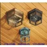 Small Outdoor Six-Sided Flush Mount Fixture - Variety - Small Outdoor Six-Sided Flush Mount Fixture - Variety