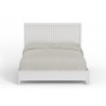 Alpine Furniture Stapleton California/Standard King Panel Bed, White - Front Angle