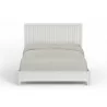 Alpine Furniture Stapleton Full Panel Bed, White - Front Angle - Alpine Furniture Stapleton Full Panel Bed, White - Front Angle