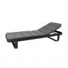 Cane-line Cut Sunbed, Incl. Grey Airtouch Cushion - Corner View