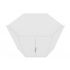 Manhattan Comfort Mulberry 2.0 Modern Corner Wardrobe Closet with 2 Hanging Rods in White 