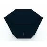 Manhattan Comfort Mulberry 2.0 Modern Corner Wardrobe Closet with 2 Hanging Rods in Tatiana Midnight Blue Top - Manhattan Comfort Mulberry 2.0 Modern Corner Wardrobe Closet with 2 Hanging Rods in Tatiana Midnight Blue Top