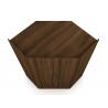 Manhattan Comfort Mulberry 2.0 Modern Corner Wardrobe Closet with 2 Hanging Rods in Brown Top