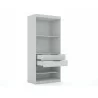 Manhattan Comfort Mulberry 3.0 Sectional Modern Corner Wardrobe Closet with 2 Drawers - Set of 2 in White - Manhattan Comfort Mulberry 3.0 Sectional Modern Corner Wardrobe Closet with 2 Drawers - Set of 2 in White
