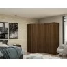 Manhattan Comfort Mulberry 3.0 Sectional Modern Corner Wardrobe Closet with 2 Drawers - Set of 2 in Brown - Manhattan Comfort Mulberry 3.0 Sectional Modern Corner Wardrobe Closet with 2 Drawers - Set of 2 in Brown