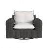 Sunset West Cabo Oversized Swivel Club Chair in Soothe Pearl w/ Flange Welt