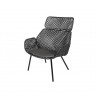 Cane-Line Vibe Highback Chair ,Cane-line Weave, Black/Graphite with Black, cushion  