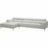 J&M Furniture Lecoultre Light Grey Leather Sectional 001 - J&M Furniture Lecoultre Light Grey Leather Sectional 001
