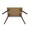 Manhattan Comfort Hampton 35.43 Home Office Desk with Solid Wood Legs in Off White Bottom