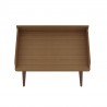 Manhattan Comfort Hampton 35.43 Home Office Desk with Solid Wood Legs in Maple Cream