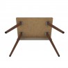 Manhattan Comfort Hampton 35.43 Home Office Desk with Solid Wood Legs in White Bottom