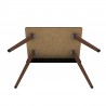 Manhattan Comfort Hampton 35.43 Home Office Desk with Solid Wood Legs in Black Bottom