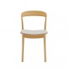 Greenington Hanna Chair Leather Seat, Wheat - Set of Two - Front Angle